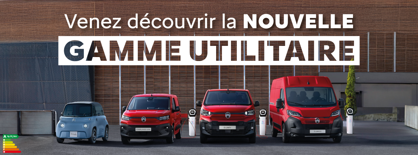 Découvrez la gamme utilitaire Citroën